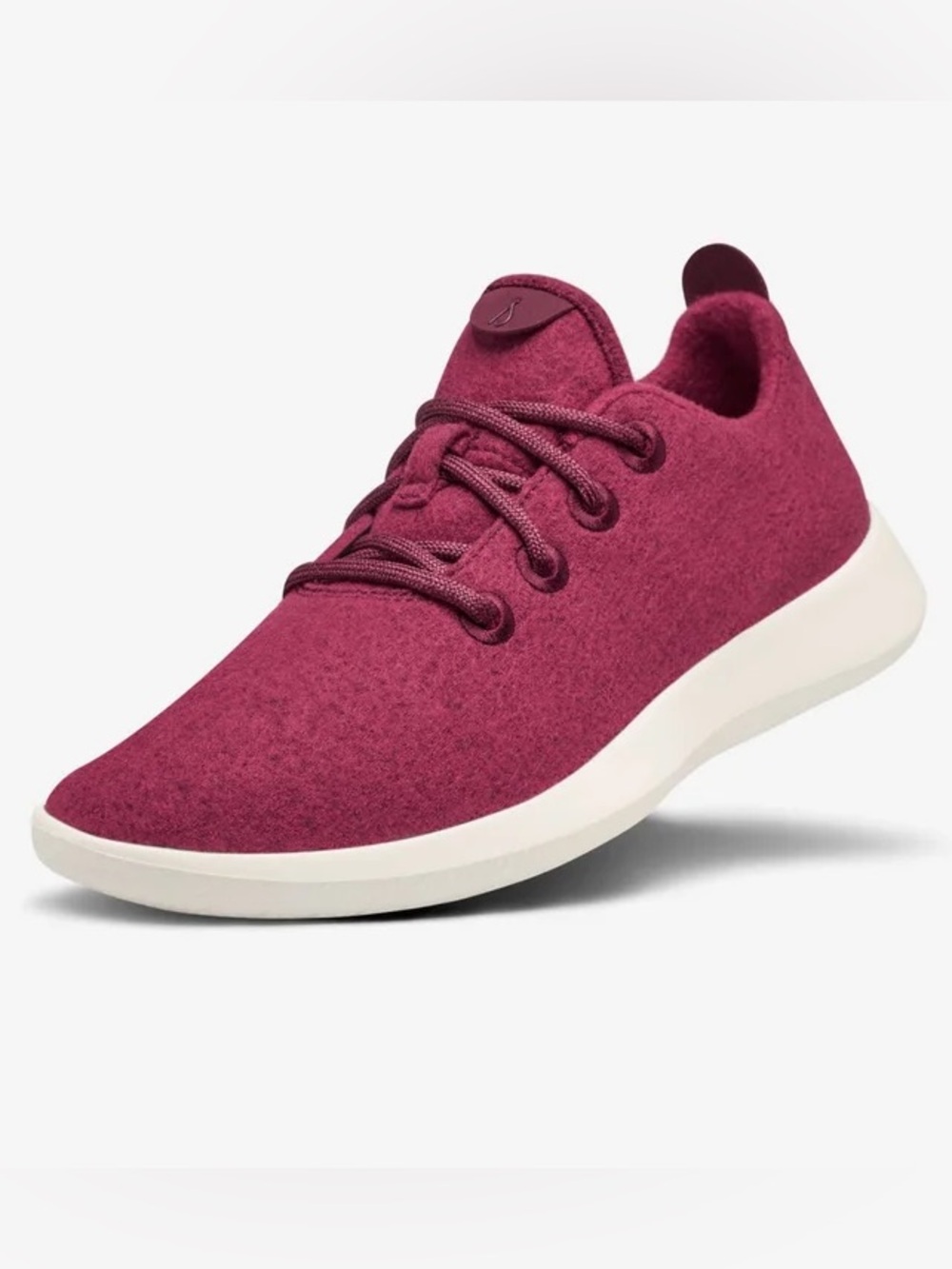 Allbirds Wool Runners Lace Up Athletic Workout Burgundy Sneakers Shoes Size 9